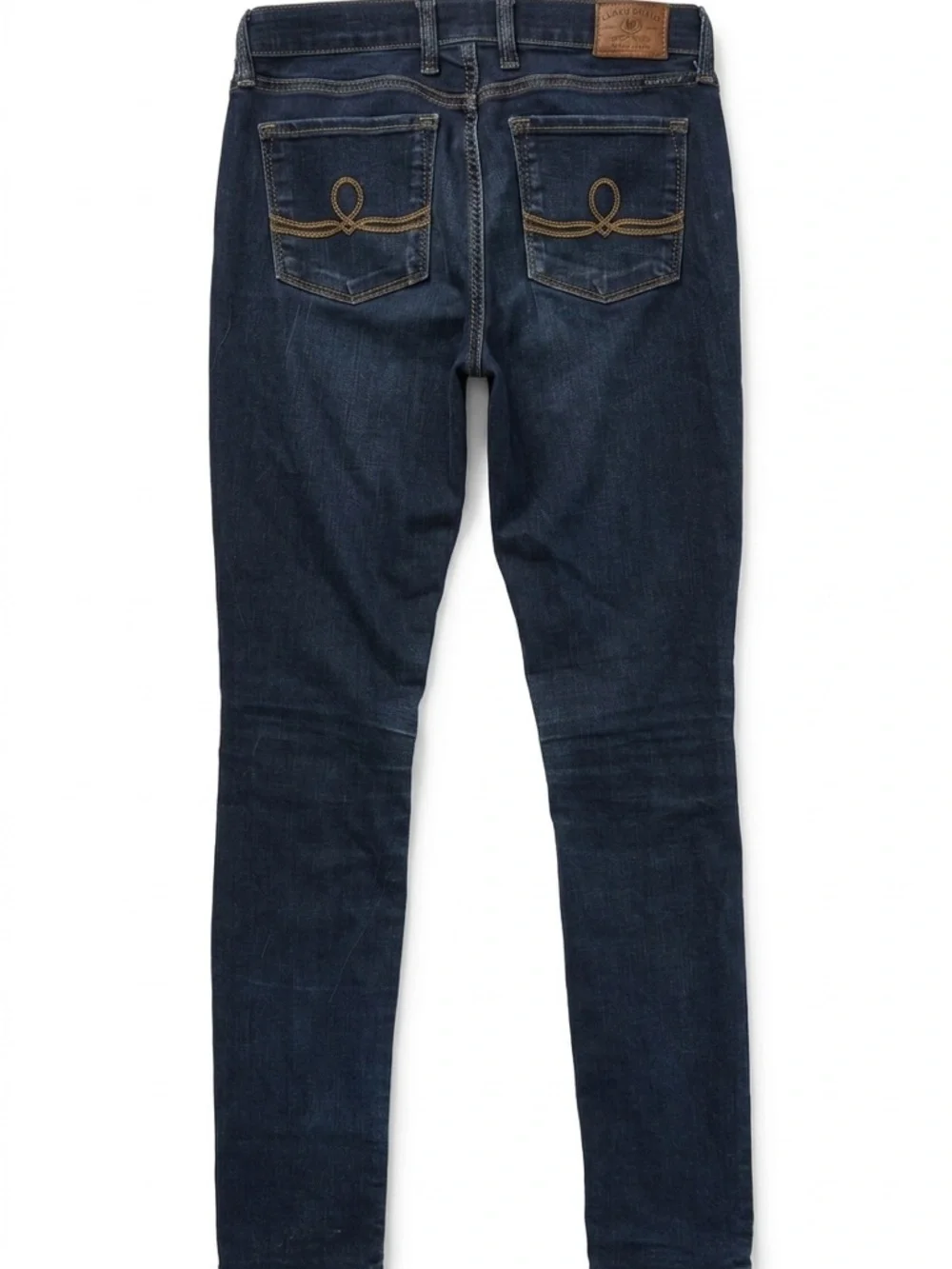 Lucky Brand Sofia Skinny Jeans – Dark Wash Whiskered Denim - Picture 3 of 10